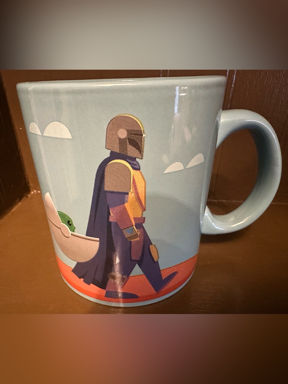 Star Wars The Mandalorian Grogu Baby Yoda 20 Oz Ceramic Mug Silver Buffalo